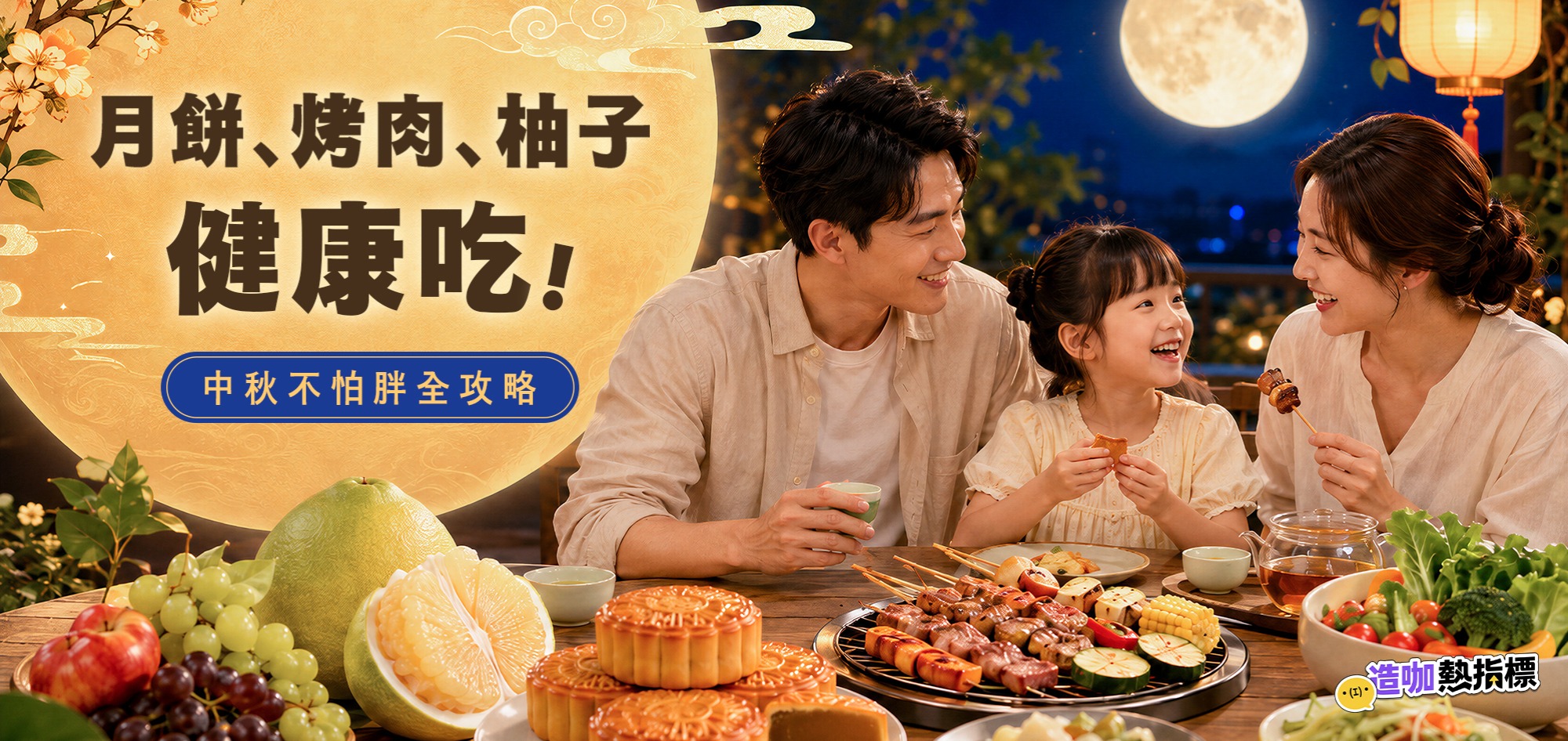 月餅、烤肉、柚子健康吃！中秋不怕胖全攻略