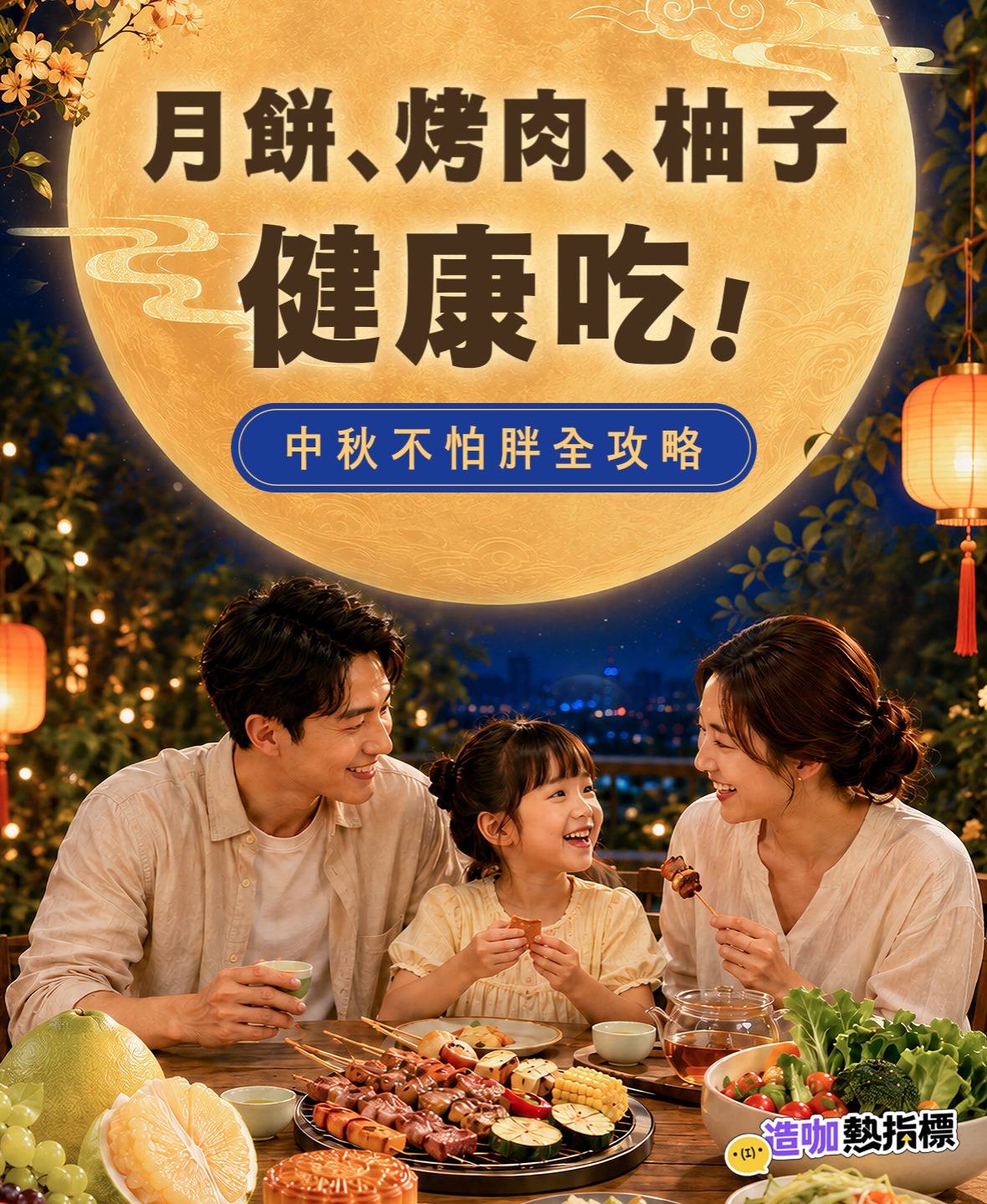 月餅、烤肉、柚子健康吃！中秋不怕胖全攻略