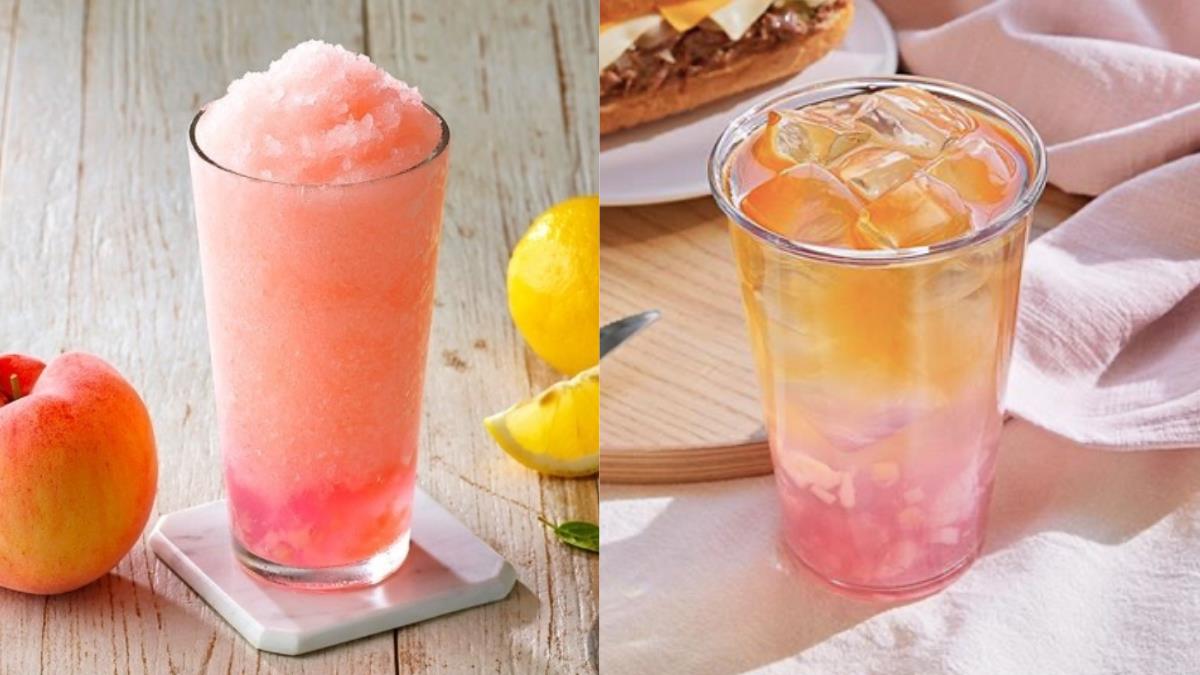 美到捨不得喝！星巴克推「柔霧粉蜜桃星冰樂、蜜桃冰茶」，微酸多重口感完全是初戀的滋味～