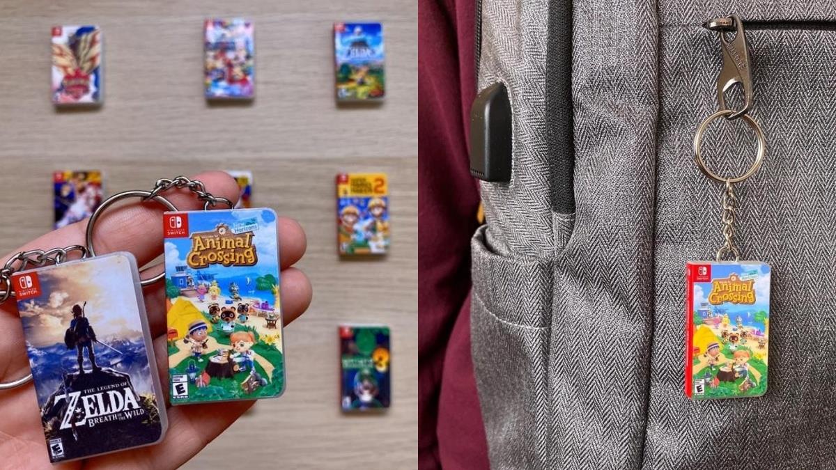 被縮小燈照到的《動森》！Switch超迷你「卡帶鑰匙扣」，造型神還原、款式超齊全太欠收藏了！
