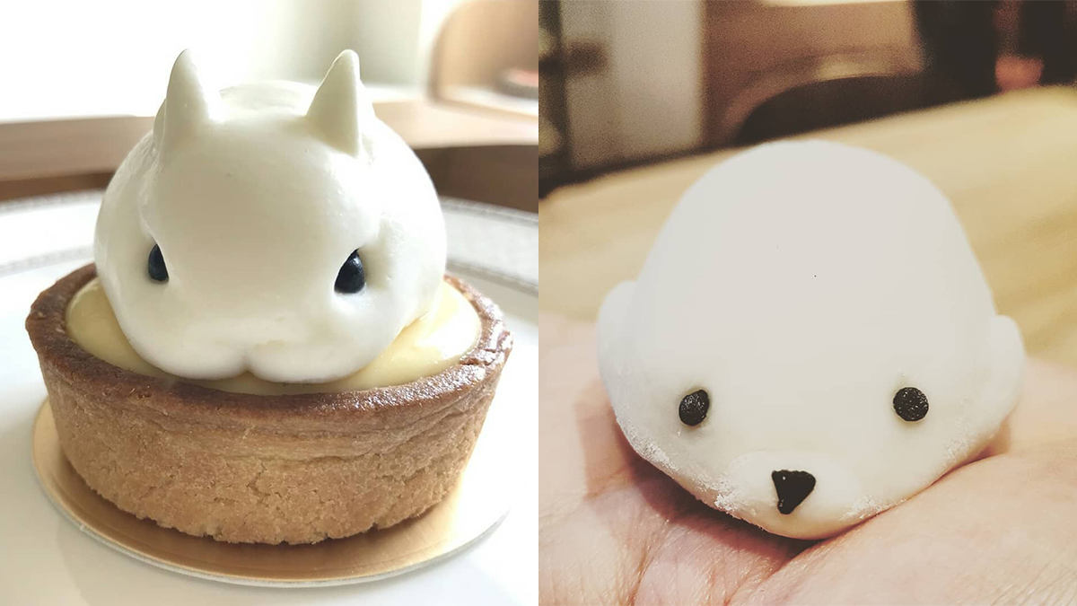 誰准你站在檸檬塔上討抱抱❤那些意圖使人不想吃他《超萌系甜點集合》，海豹大福無辜眼神讓人好想秀秀他～