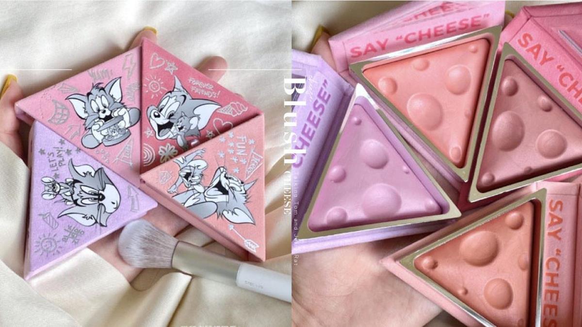 起司蛋糕形狀超療癒！湯姆貓與傑利鼠「Cheese腮紅」必收藏，烤奶茶色是秋天大勢！