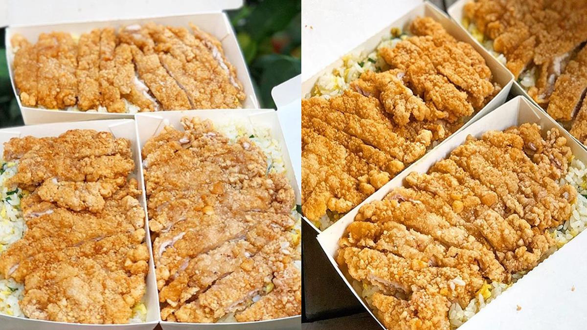 整塊無骨嗑起來超爽！台南爆滿排骨飯「鋪到看不見飯」，酥脆不油搭配蛋炒飯香到銷魂～