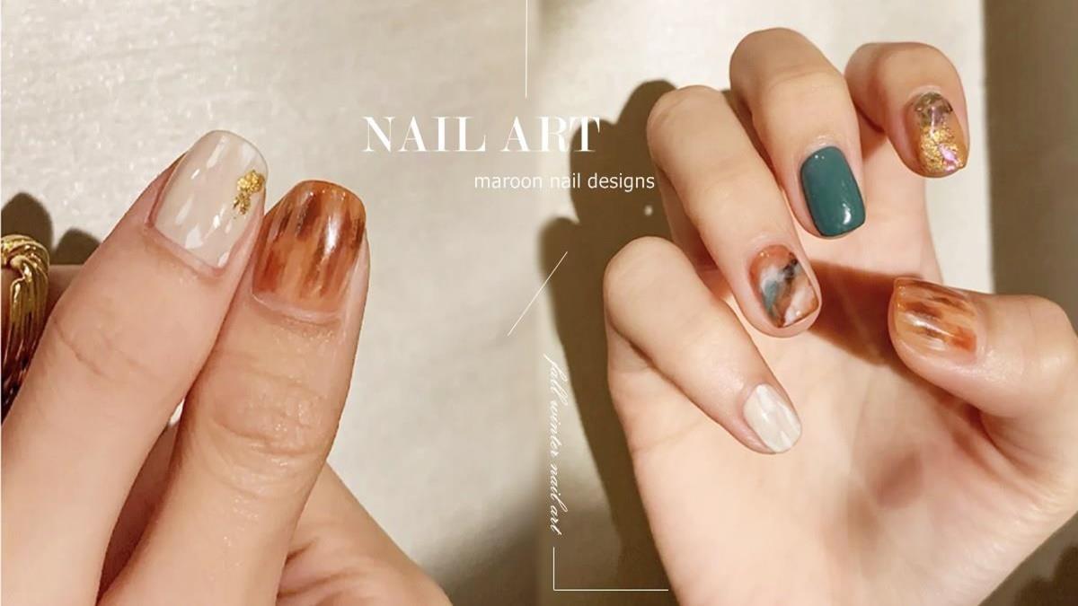 秋天到指甲該換衣服了吧！「栗棕色豹紋美甲」洗版韓妞SNS、海洋暈染風化身氣質小姐接~