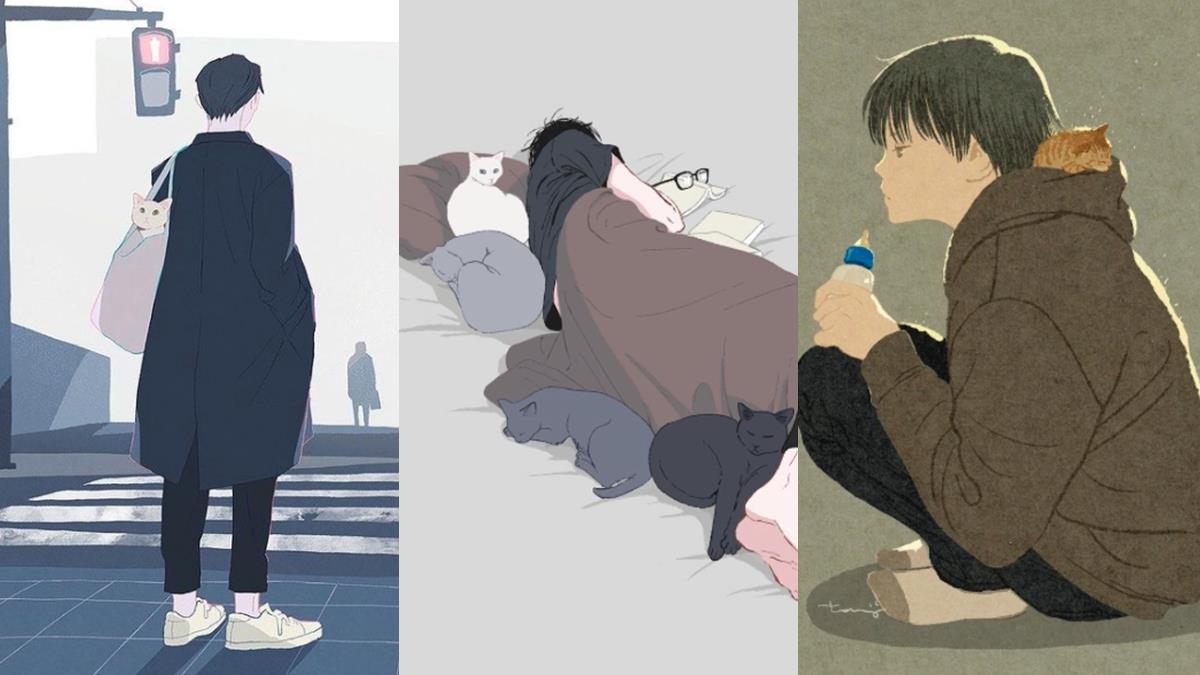 好想揪他一起玩躲貓貓(羞) 《憂鬱迷人系男子愛貓|造咖