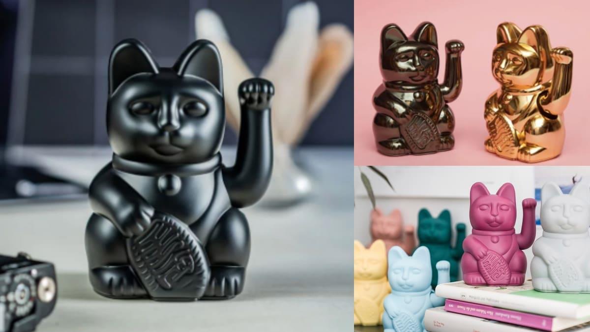 讓全黑的貓貓來招財！超酷「黑魂招財貓」消光黑色帥氣MAX，還有「星座色系」擺在家超有質感～