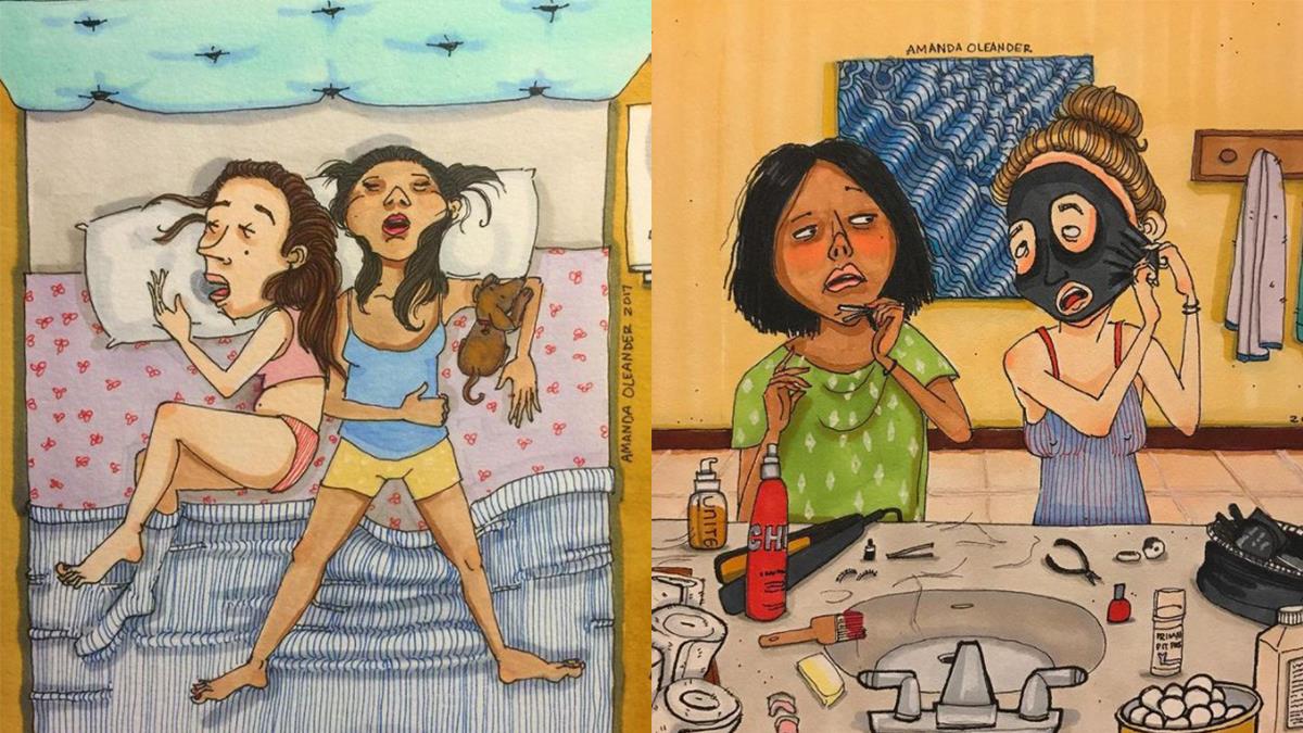 就算醜到炸還是不離不棄呀！8件女孩才懂「比男人還可靠的情比金堅閨蜜愛」，卸妝完一定要比誰眼圈黑啊！