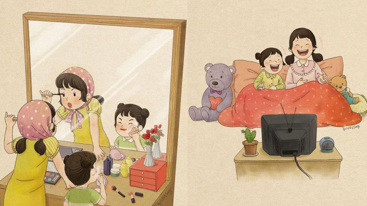 就算吵到翻過去還是最愛妳♥有姊姊的人才懂的8件超暖心童年回憶，偷玩媽媽化妝品後就是要聯手裝沒事啊！