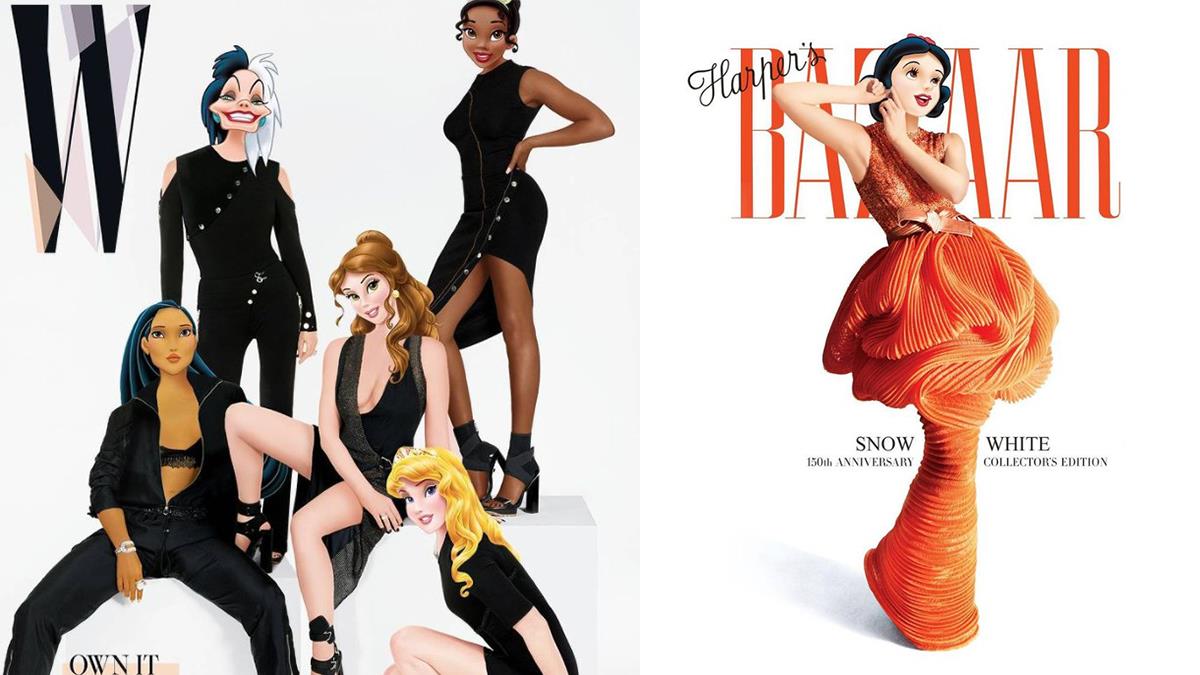 不想再當乖乖牌！迪士尼公主換當「雜誌封面女郎」求轉型，愛莎這張氣勢好狂大勝好萊塢女星啊～