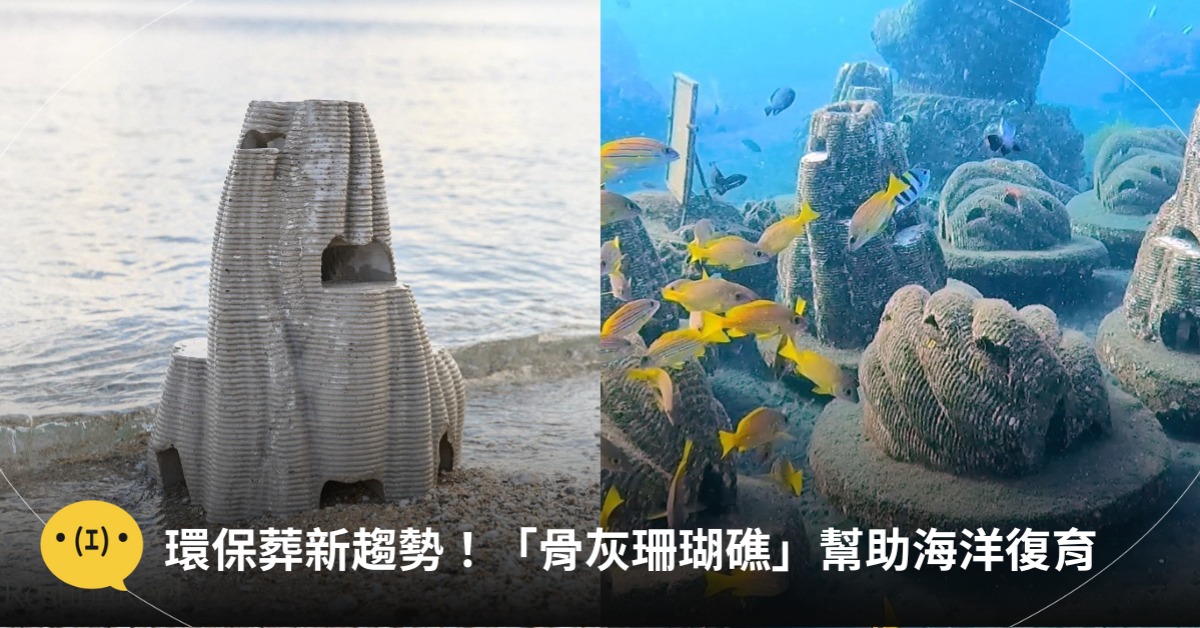 全新環保葬「骨灰珊瑚礁」,圖片來源:IG@Resting Reef