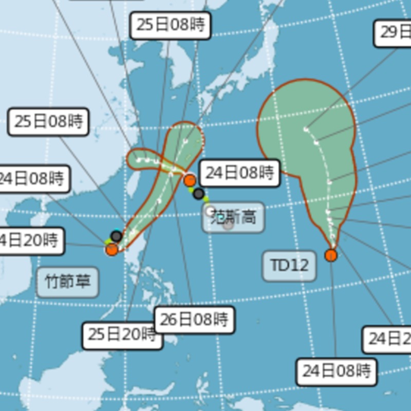 三颱共舞要來了？柯羅莎颱風最快今晚生成！恐引起「藤原效應」
