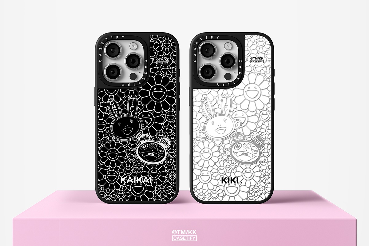 圖1. 村上隆 x CASETiFY 聯名系列再度回歸,與村上隆創造的代表性角色「KAIKAI」和「KIKI」擦出藝術與潮流的全新火花