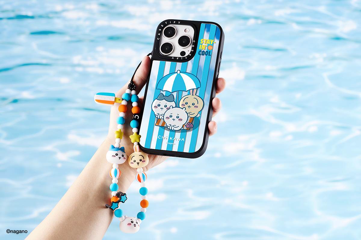 圖1. 吉伊卡哇 x CASETiFY 聯名系列以夏日泳池派對為主題,與超人氣療癒 IP《吉伊卡哇》可愛角色們一同玩耍、享受日光浴