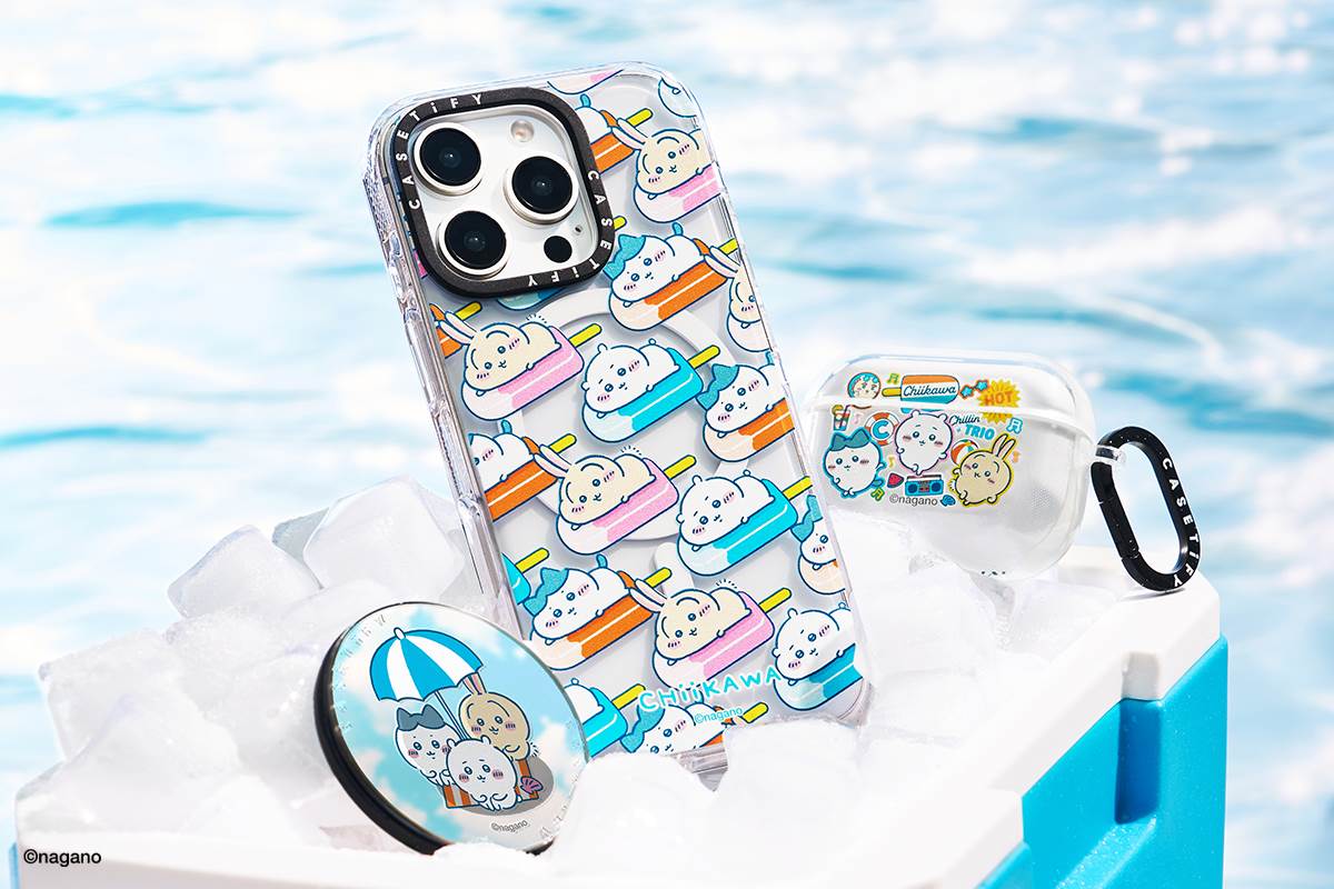 圖3. 吉伊卡哇 x CASETiFY 聯名系列以夏日泳池派對為主題,與超人氣療癒 IP《吉伊卡哇》可愛角色們一同玩耍、享受日光浴