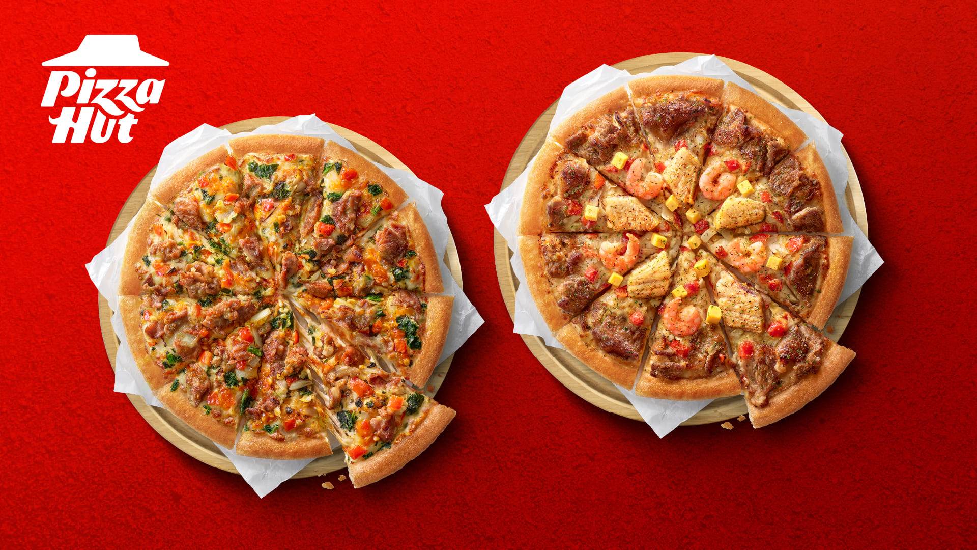 圖2：必勝客「外送買大送小限時升級為買大送大」，宅在家也能大口吃比薩！