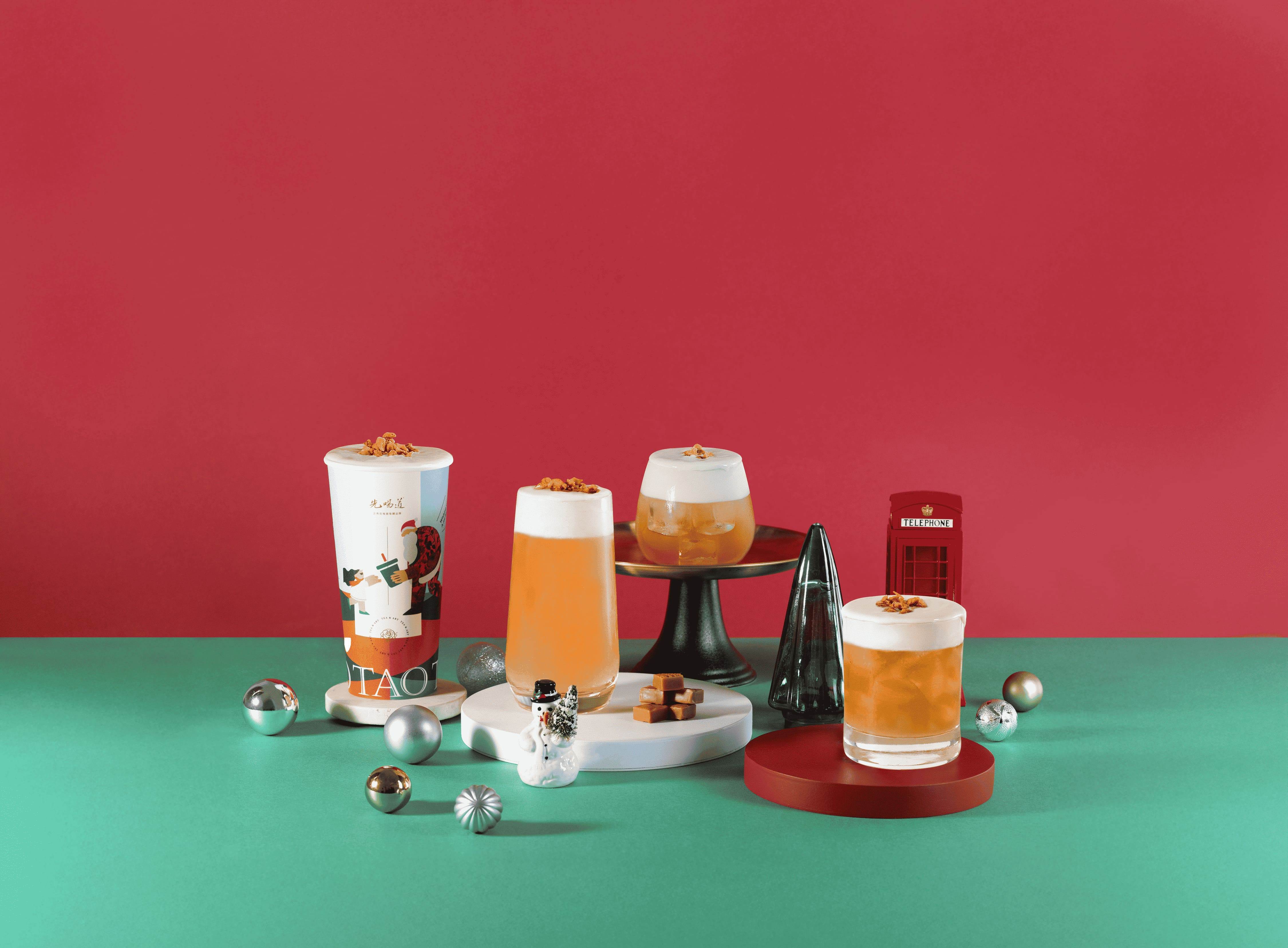 太妃厚奶霜品項聖誕情境 