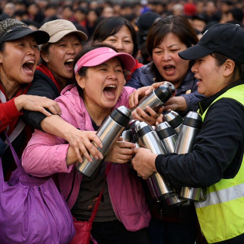 元旦就爆走？屏東健走掀「搶保溫瓶」風波，網：真是貪心