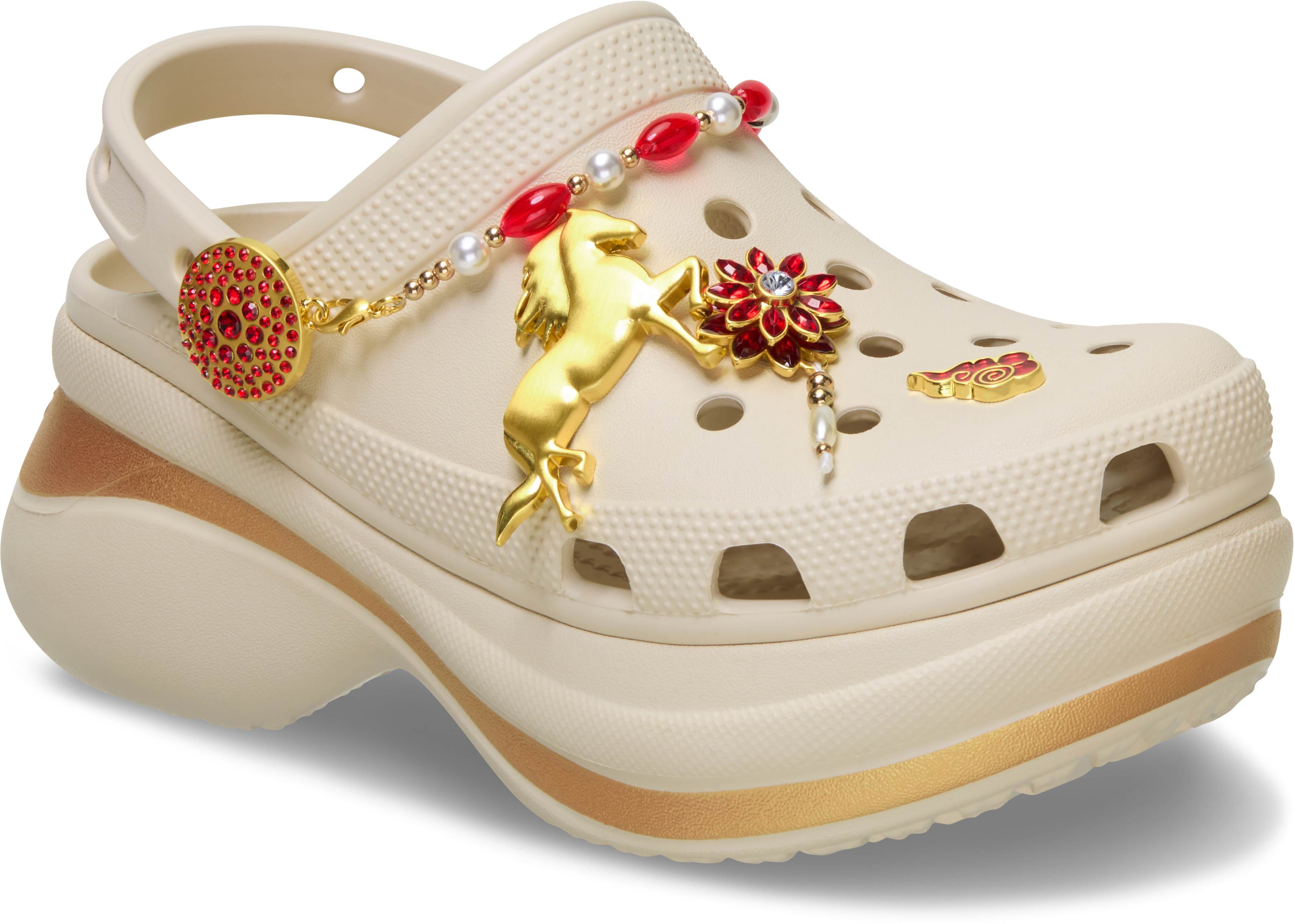 復古厚底洞洞鞋克駱格（淺褐色）＄3680 (1)