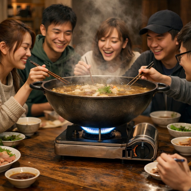 卡式爐變餐桌手榴彈？煮火鍋這舉動「大腿皮開肉綻」送醫，消防員警告3件事千萬別做