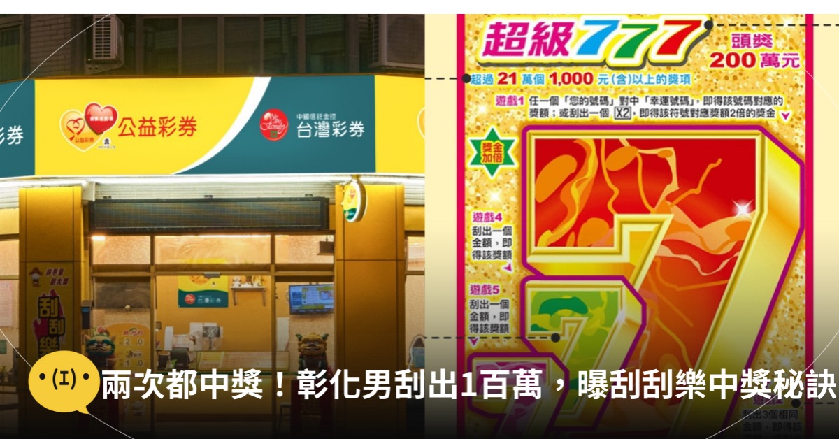 主圖來源：台灣彩券