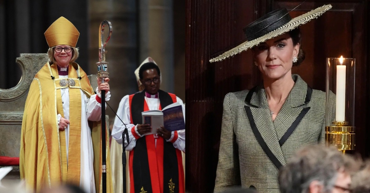 英國1400年首位女性大主教就任，凱特王妃特別選穿格紋造型致意。圖片提供：IG@/princeandprincessofwales、kate.princessofwales