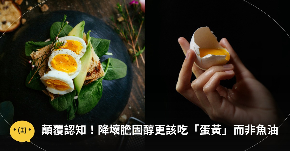 顛覆認知！營養師：降壞膽固醇更該吃「蛋黃」而非魚油！圖片來源：unsplash