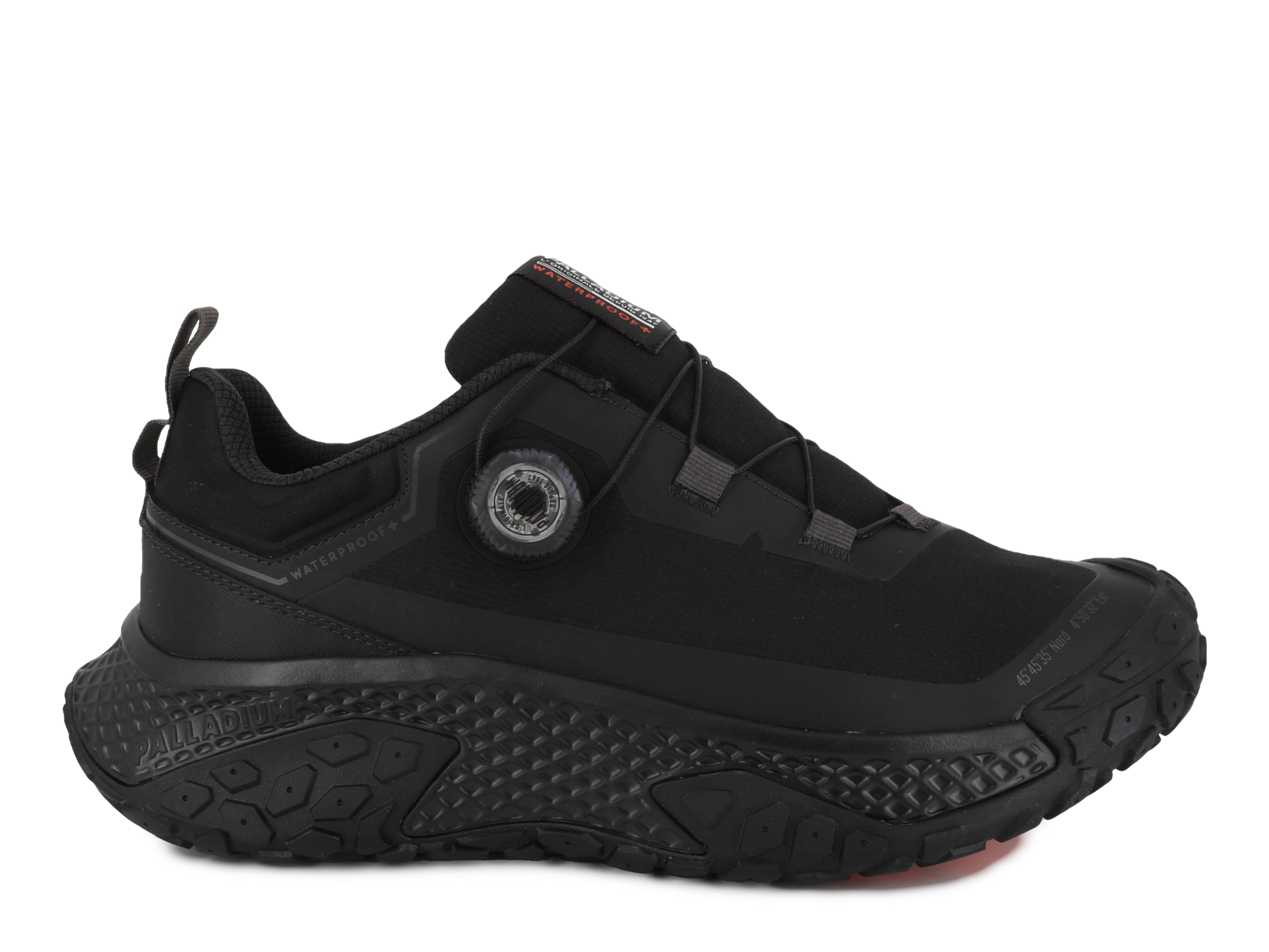 OFF_BOUND DISC WP+旋鈕快速鞋帶系統防水波浪鞋_曜石黑01