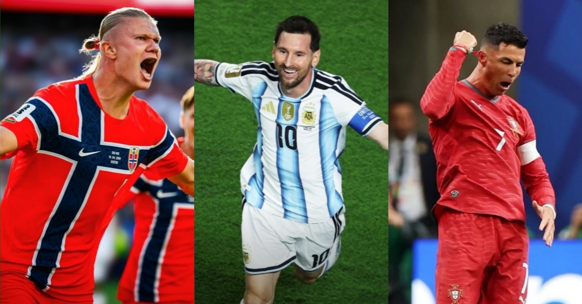 世足「台灣夢幻隊」，梅西、C羅等球星都入列。圖片來源：IG@fifaworldcup、erling