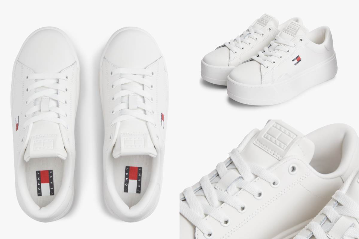 TOMMY HILFIGER 草書標誌厚杯底運動鞋，NTD4,980