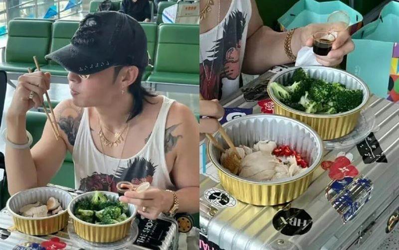 吳建豪透過水煮原型食物、拒喝珍奶、戒糖等自律飲食習慣維持身材管理。圖片來源：小紅書