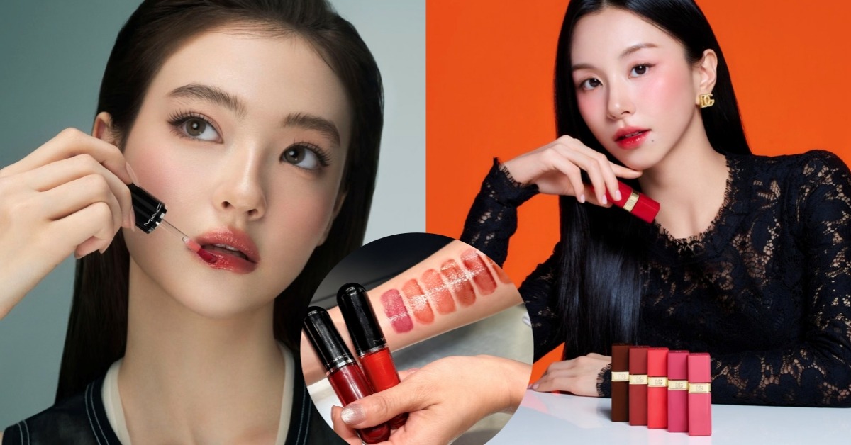 韓女團同款唇釉,Meovv Ella同款、TWICE彩瑛同款,圖片來源:M.A.C、DOLCE&GABBANA