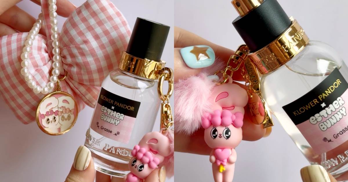 美妝聯名：KLOWER PANDOR × Esther Bunny，聯名香水50ml NT.1,380、香氛娃娃相愛組 NT.1,780、隨身陪伴組 NT.1,680
圖片來源：造咖編輯Vicky拍攝
