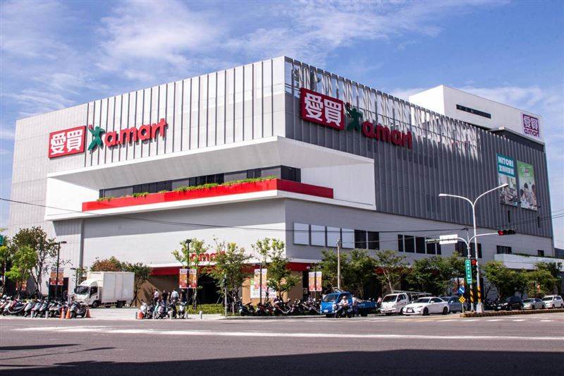 愛買因應防颱，蔬菜、魚肉提前備貨3成。圖片來源：愛買