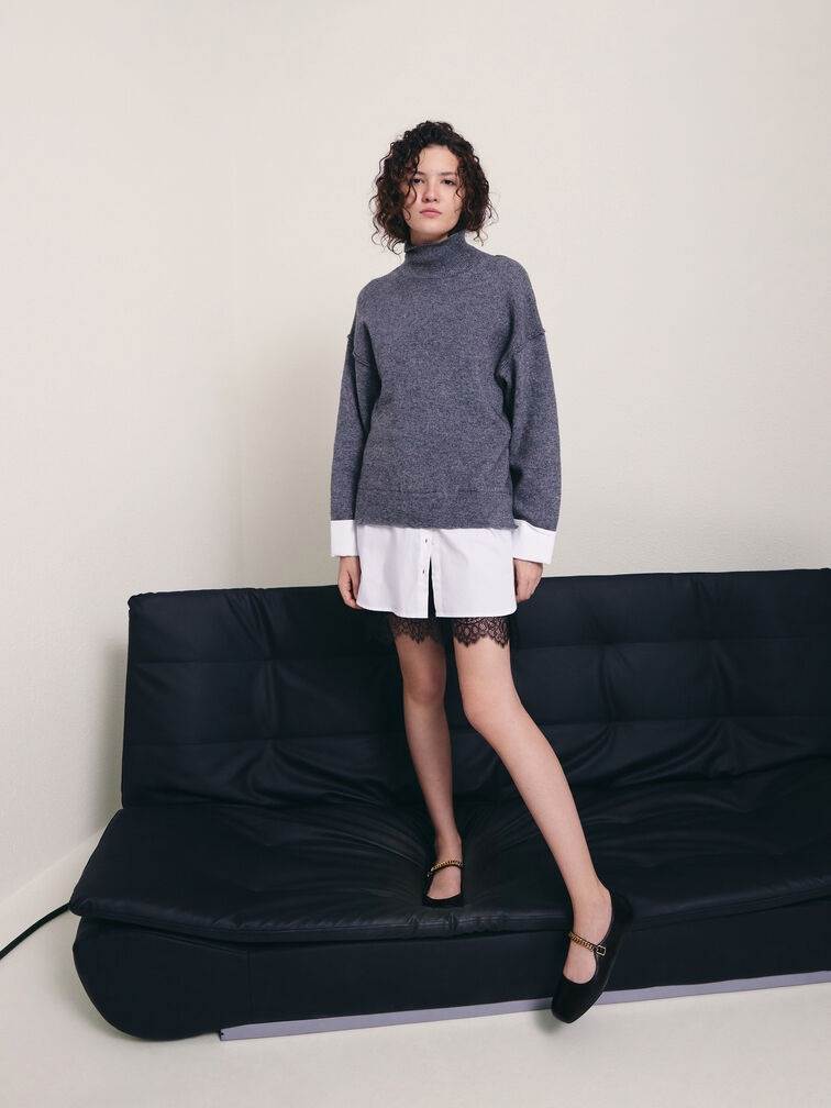 鏈帶瑪莉珍鞋，NT$2,190
圖片來源：Charles & Keith