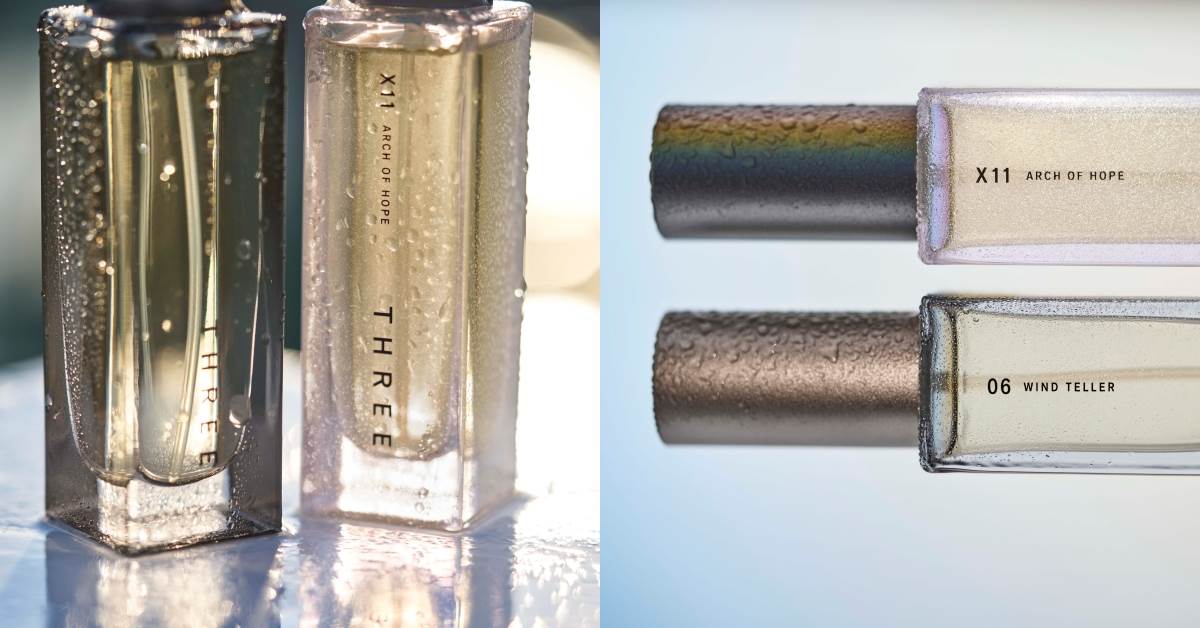 香水推薦：THREE精油淡香水R，風境10ml NT.1,500、虹映 30ml NT.3,600限定品
圖片來源：THREE