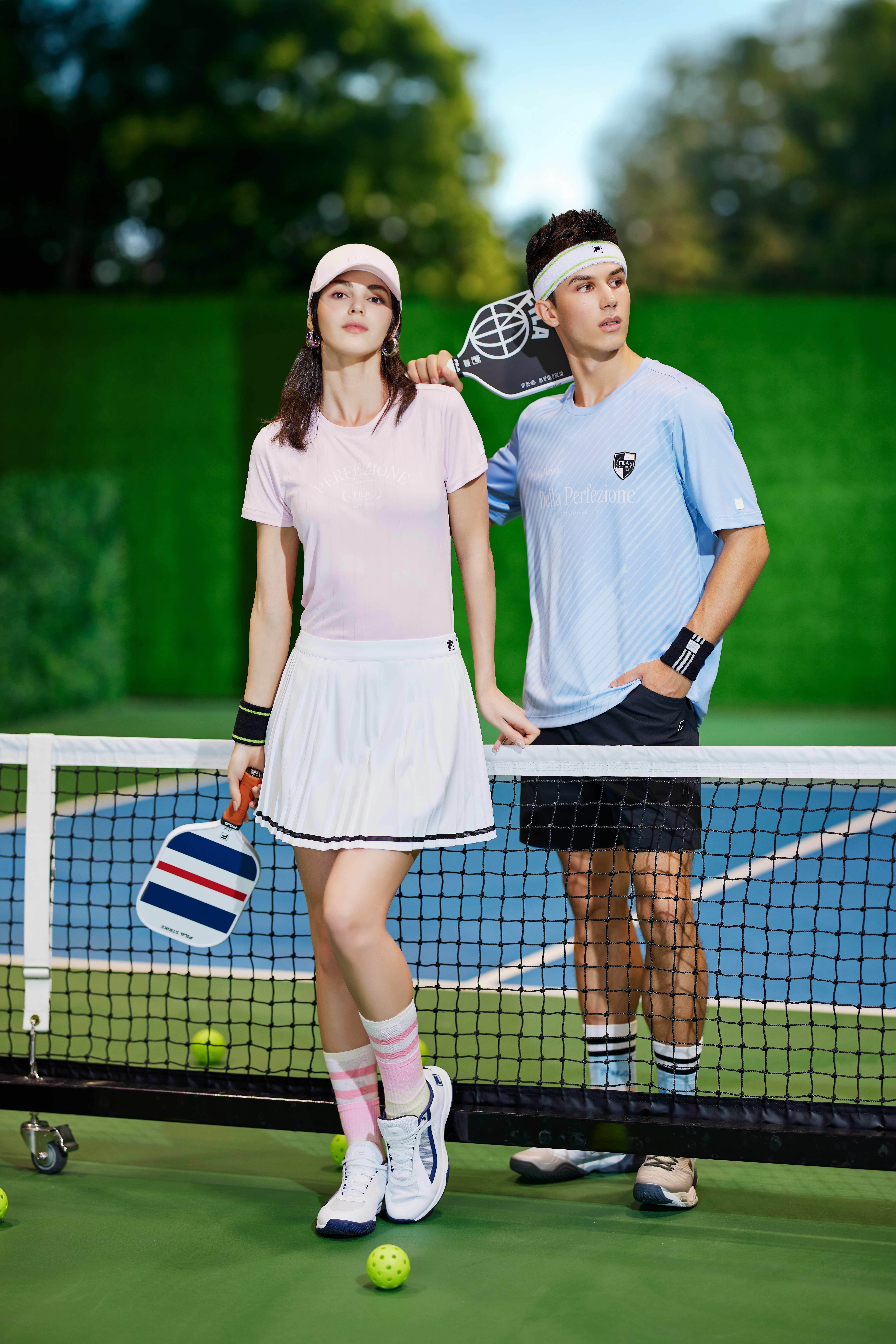 FILA持續以品牌經典Tennis DNA為核心，今年除了深化網球系列，也正式推出匹克球相關裝備
圖片來源：FILA
