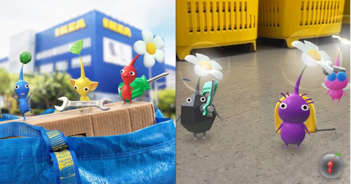 皮克敏攜手IKEA推出限定活動。圖片來源:IG@pikminbloom_tc、ikea_taiwan