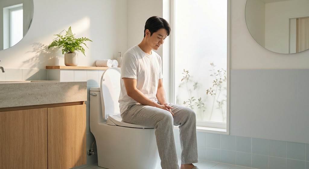 男性坐著尿較健康？醫師揭5大好處：攝護腺肥大「這樣尿」更順暢。圖片來源：AI生成