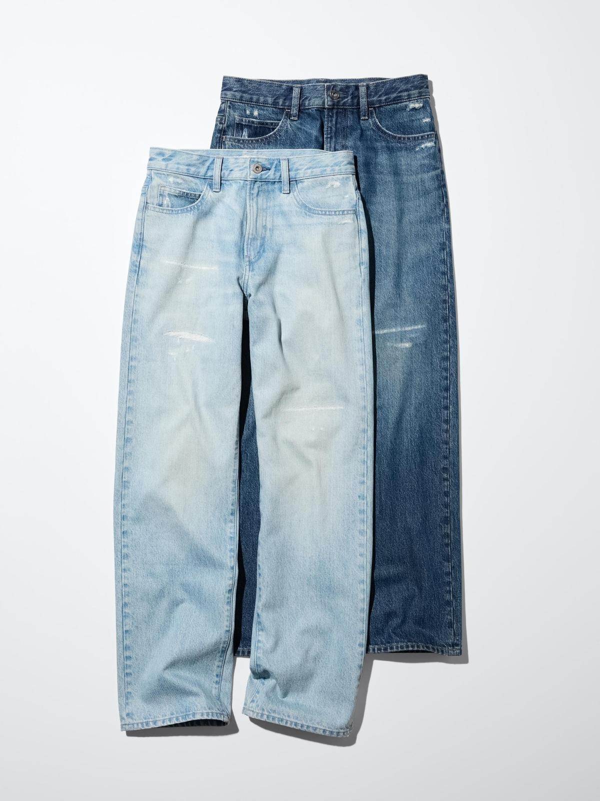 Uniqlo 直筒牛仔褲（刷破），NT$1,290
圖片來源：Uniqlo