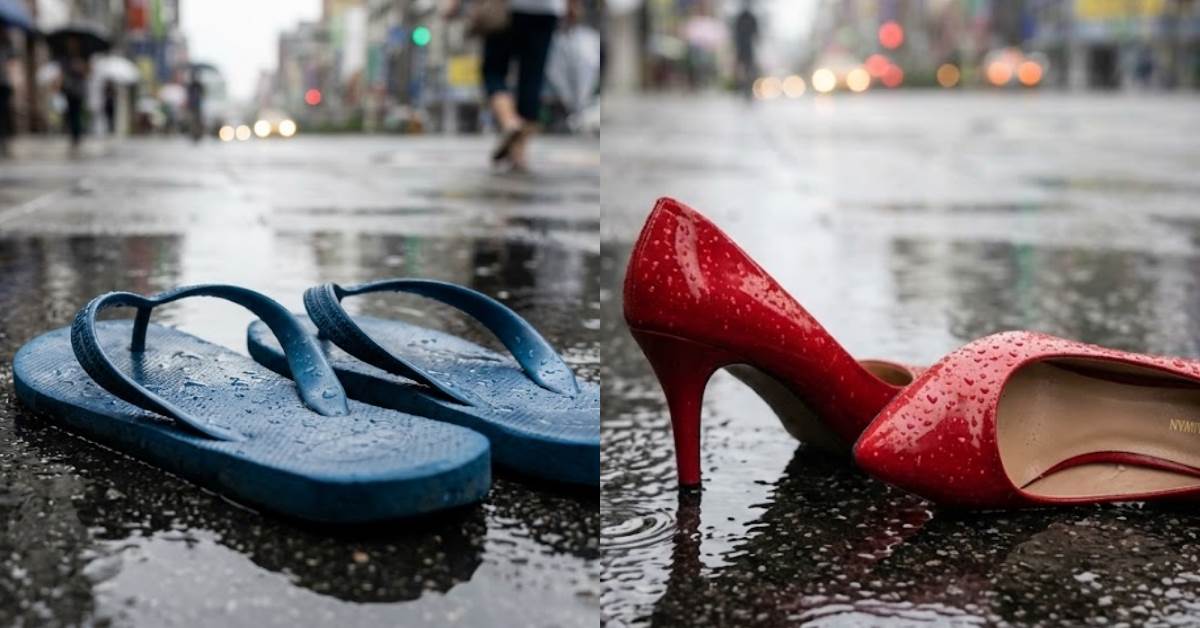 雨天穿錯鞋超危險？醫師點名「5款最易滑倒鞋」第一名很多人鞋櫃都有。圖片來源：示意圖／pexels