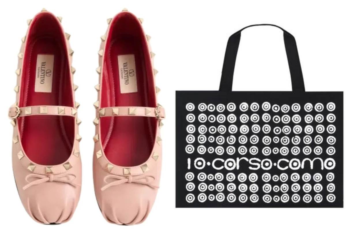VALENETINO平底鞋。NT$33,800；10 Corso Como 托特包，NT$4,480