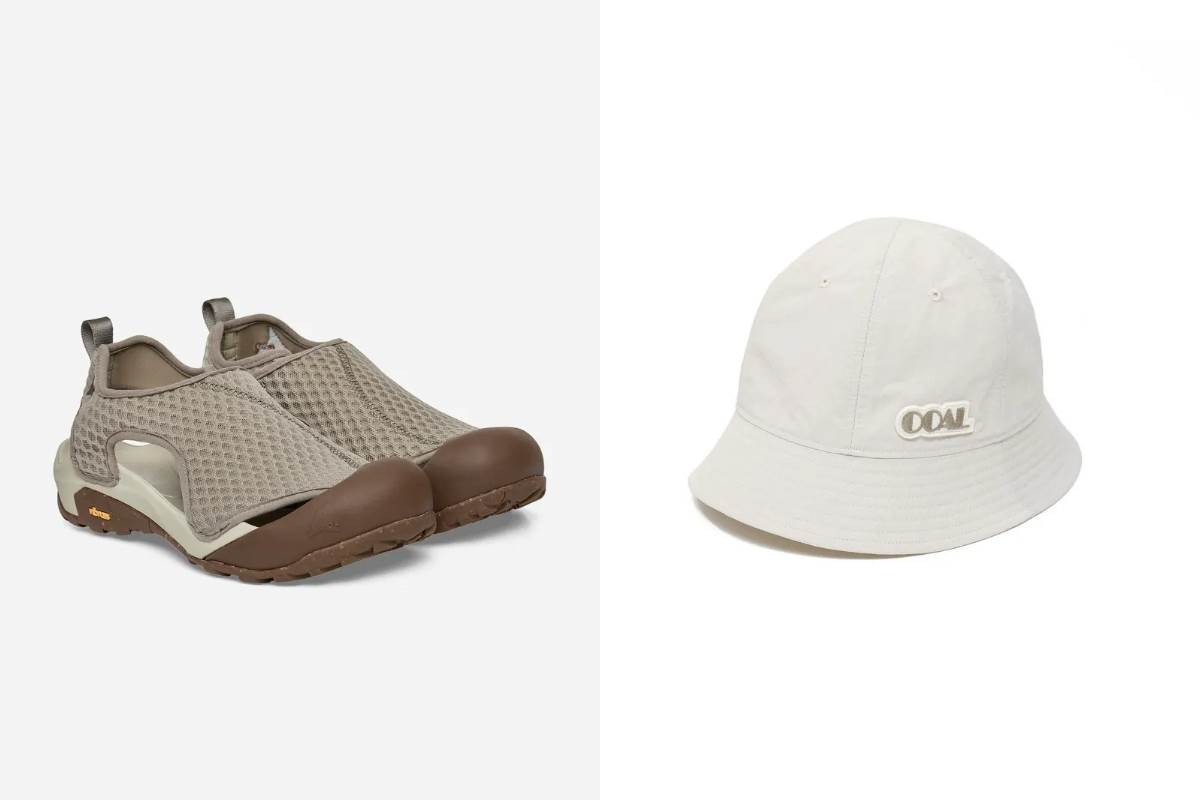 ROA ARPY 鞋子，NT$8,500；NANAMICA REVERSIBLE HAT漁夫帽，NT$3,500