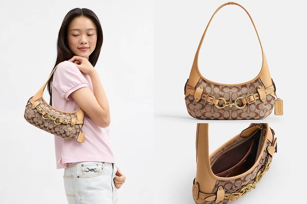 Coach Belted Ergo 經典Signature 提花織布 26 單肩手袋，NT$12,800
圖片來源：Coach