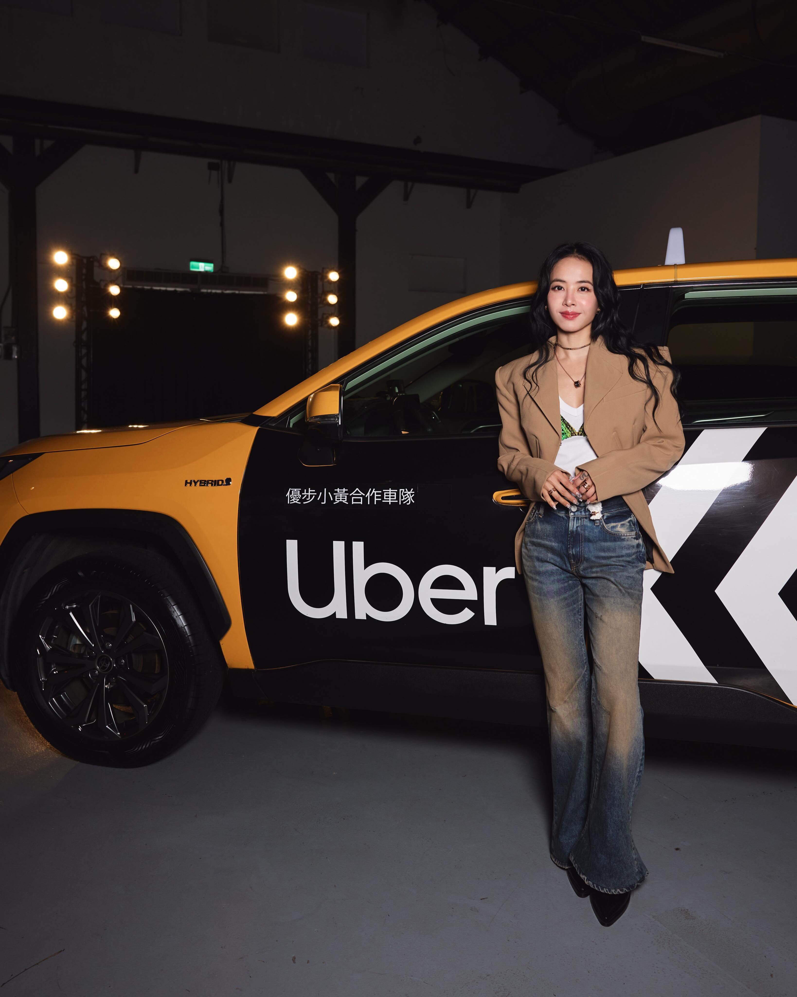蔡依林分享自己在台灣或國外都會搭Uber。圖片來源：IG@jolin_cai