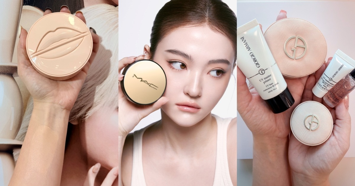 2026氣墊推薦，圖片來源：Make up for Ever、M·A·C、ARMANI
