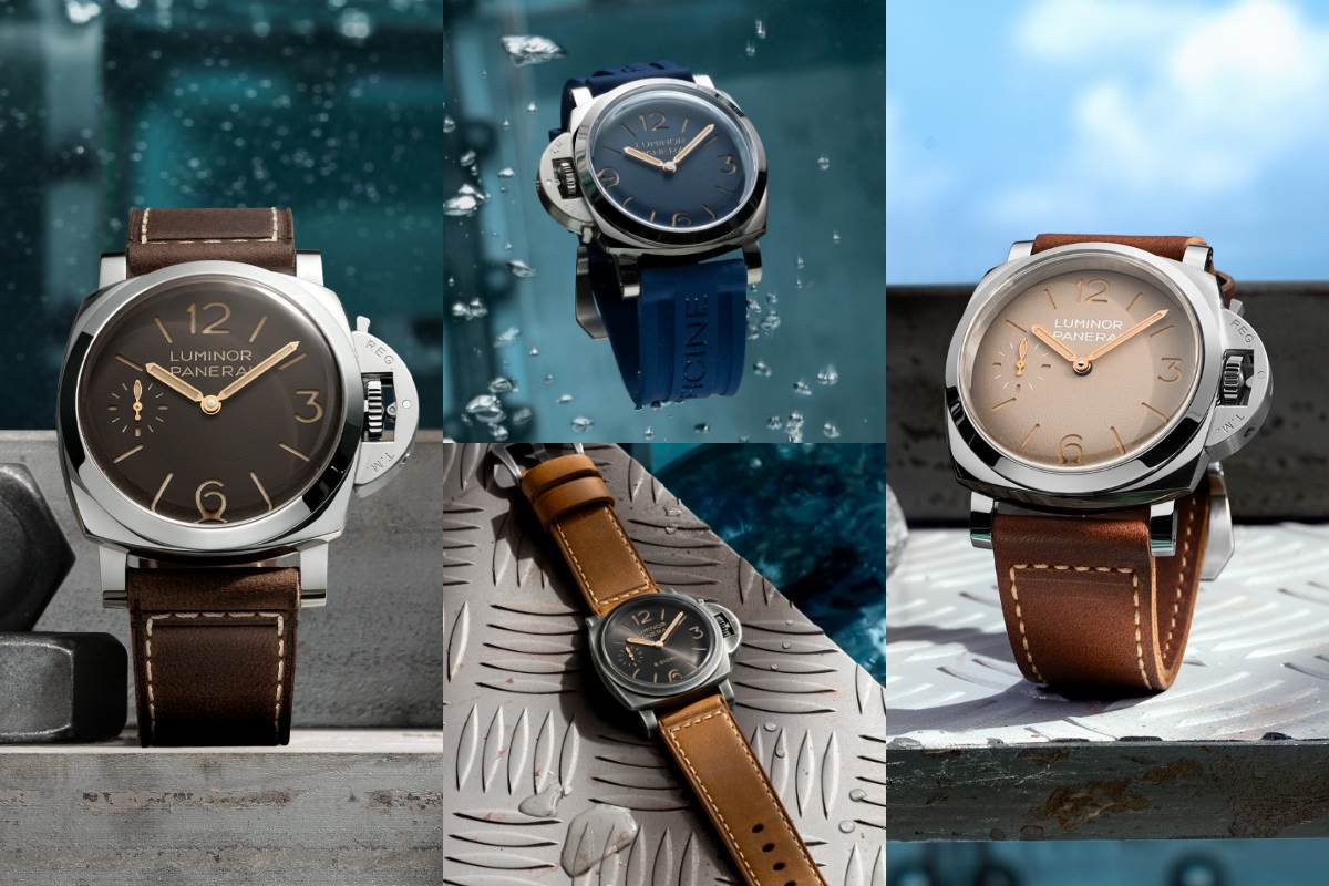 Luminor 44毫米, 精鋼 PAM01731；Luminor Destro 44毫米, 精鋼 PAM01732；Luminor 8 Giorni 44毫米, 精鋼 PAM01733；Luminor 47毫米, 精鋼 PAM01735
圖片來源：Panerai