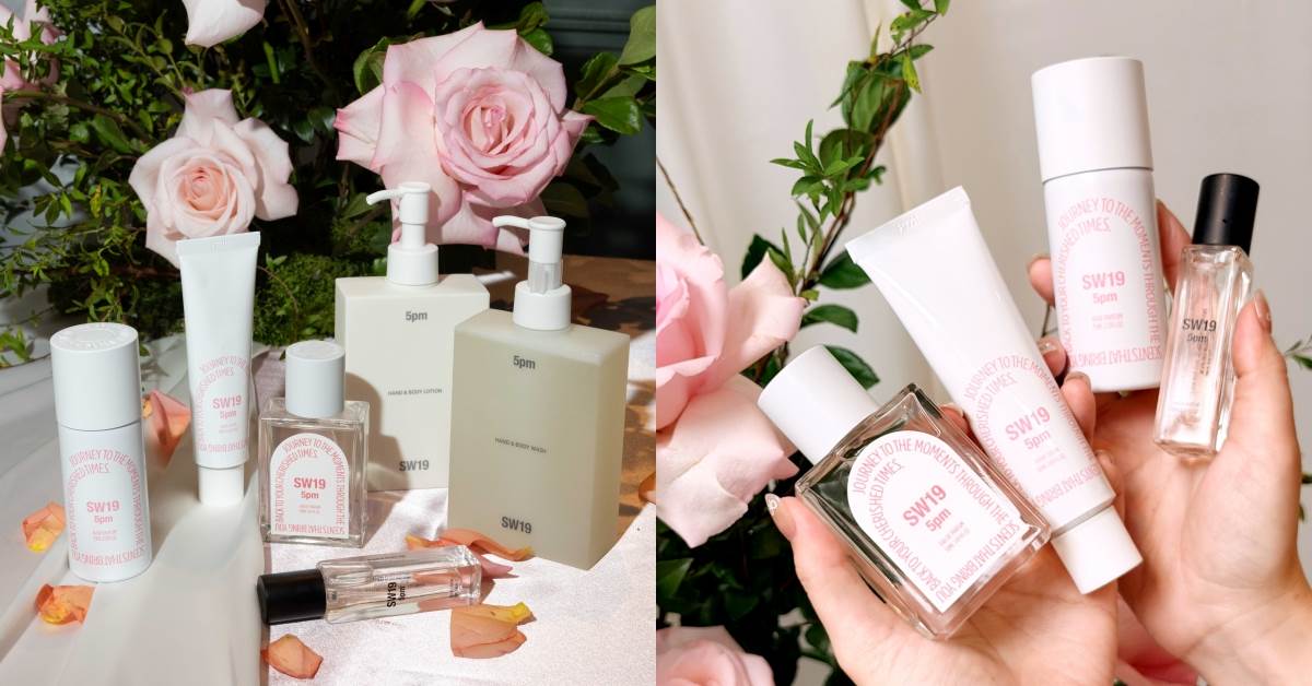 玫瑰【愛】：SW19 5PM ROSE PETAL系列，5PM淡香精50ml NT.3,280、5PM護手霜50ml NT.980、5PM全身潔淨露 275ml NT.1,200、5PM香氛潤膚乳液 275ml NT.1,300
圖片來源：SW19、造咖編輯Vicky拍攝
