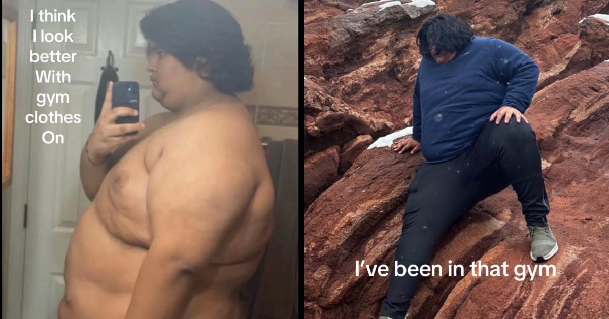 David John Castañeda從小便因體型遭同學嘲笑，19歲時體重最高達210公斤；經過近3年飲食控制與規律運動，他自稱未接受減重手術或使用減重藥物，成功減去約124公斤，外型與體能出現驚人轉變。圖片來源：TikTok＠djcastanedaa