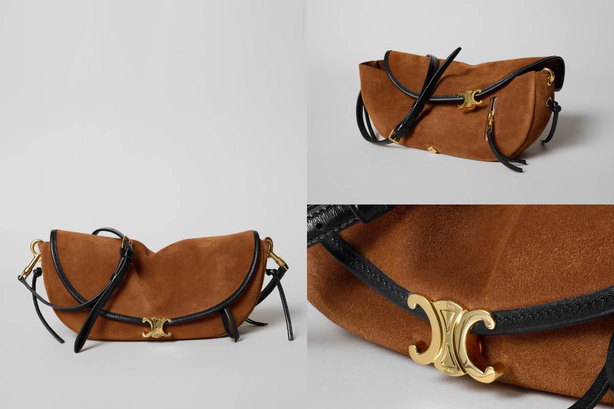 CELINE Soft Triomphe Halfmoon 小號手袋，Nt$ 87,000
圖片來源：CELINE