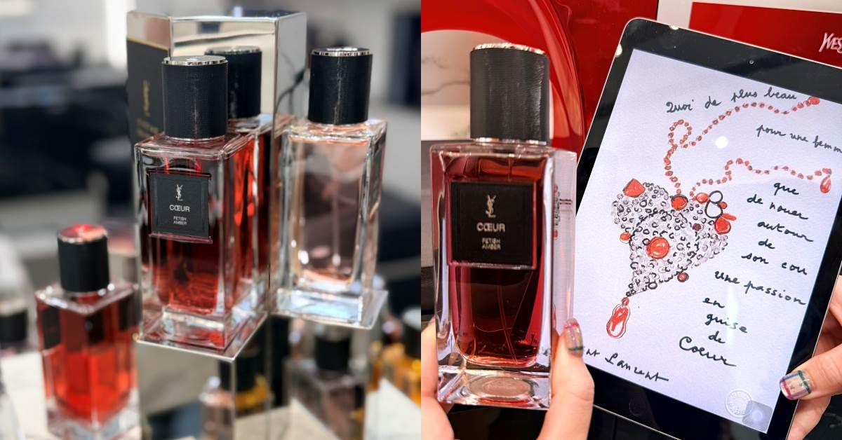 琥珀調香水推薦：YSL時尚訂製香水熾心紅石，35ml NT.6,000/75ml NT.8,500/125ml NT.11,500
圖片來源：造咖編輯Vicky、Show拍攝